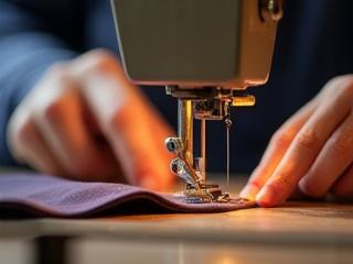 プロの仕立て屋が服をお直ししている様子